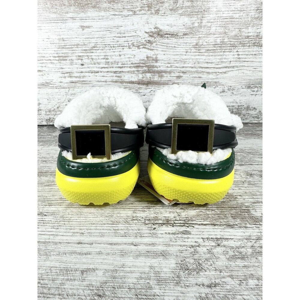 NEW Youth Buddy The Elf × Crocs Fleece Lined Green Clogs Sz 2 - Picture 5 of 9